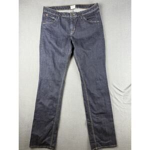 HUDSON Dark Wash Casual Straight Leg Flap Pocket Made in USA Womans Size 32